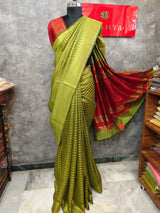 10SSF76 Semi Raw Silk Saree