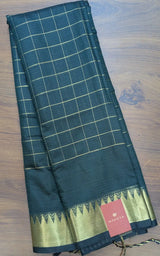 Semi Mangalagiri checks elegant saree